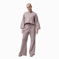 Women's Flight Cropped Fleece Open-Hem Outfit