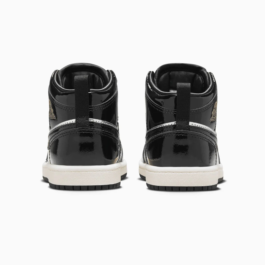 Jordan Enfant 1 Mid SE 'Black Metallic Silver' pour Jeune Enfant