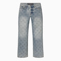Men's Embossed Logo Denim Pant