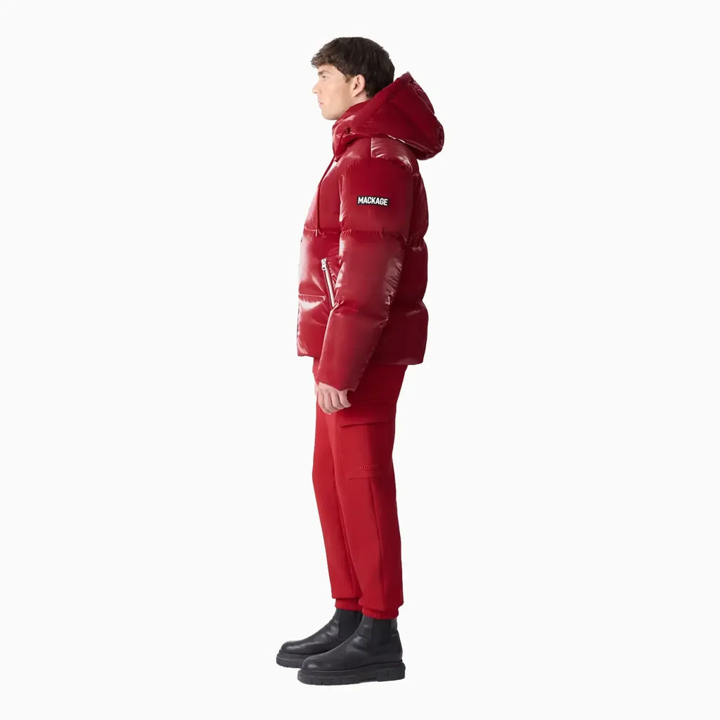 Men's KENT-GLO High-Gloss Hooded Down Jacket