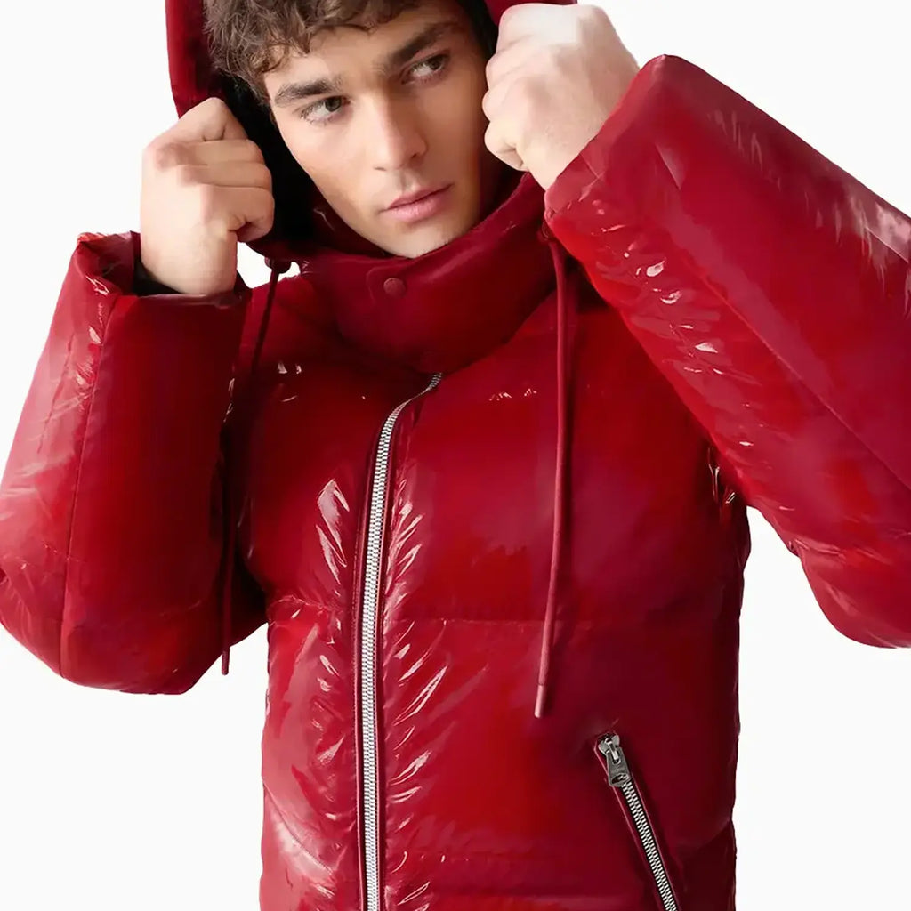 Men's KENT-GLO High-Gloss Hooded Down Jacket