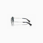Gafas de sol Burberry para hombre, gris oscuro plateado