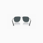 Gafas de sol Burberry para hombre, gris oscuro plateado