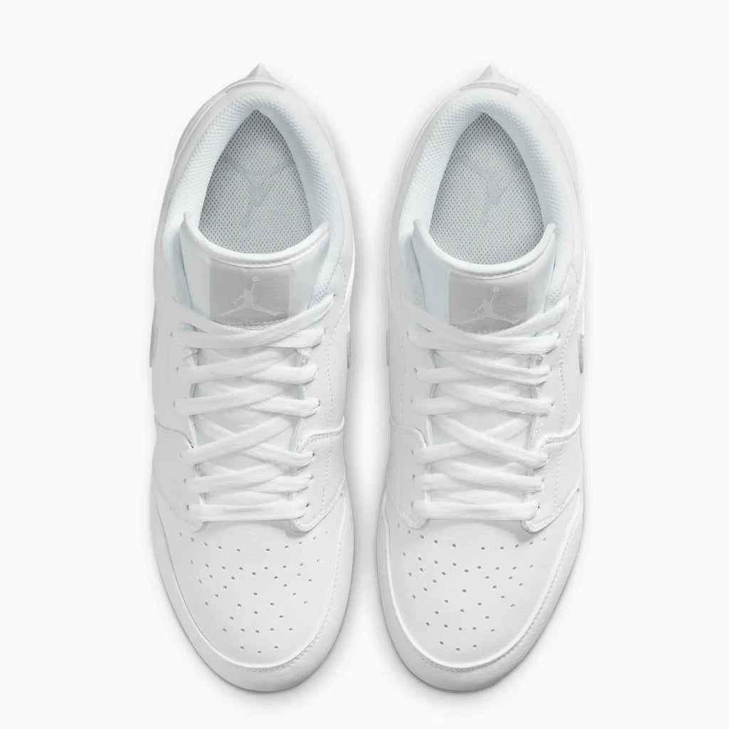 Men's Jordan 1 Low TD Football Cleat 'White Grey Fog'