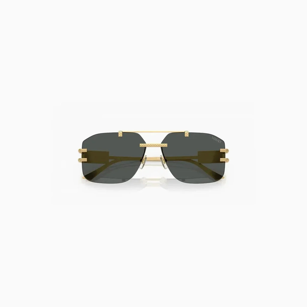 Lunettes de soleil pour homme Varsace dorées gris foncé