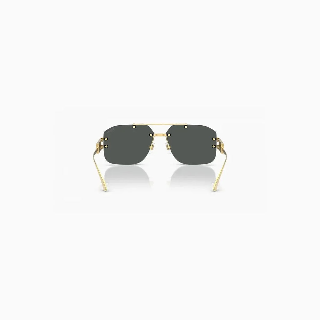 Lunettes de soleil pour homme Varsace dorées gris foncé