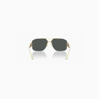 Lunettes de soleil pour homme Varsace dorées gris foncé