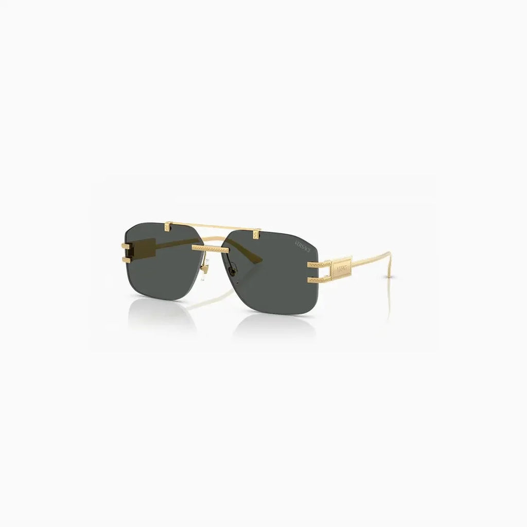 Lunettes de soleil pour homme Varsace dorées gris foncé