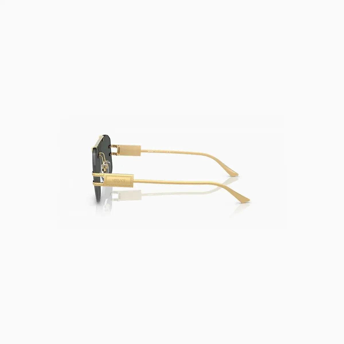 Men's Varsace Gold Dark Grey Sunglasses