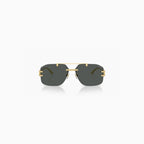 Lunettes de soleil pour homme Varsace dorées gris foncé