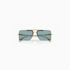 Lunettes de soleil Versace homme dorées et bleues