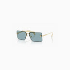 Lunettes de soleil Versace homme dorées et bleues
