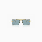 Lunettes de soleil Versace homme dorées et bleues