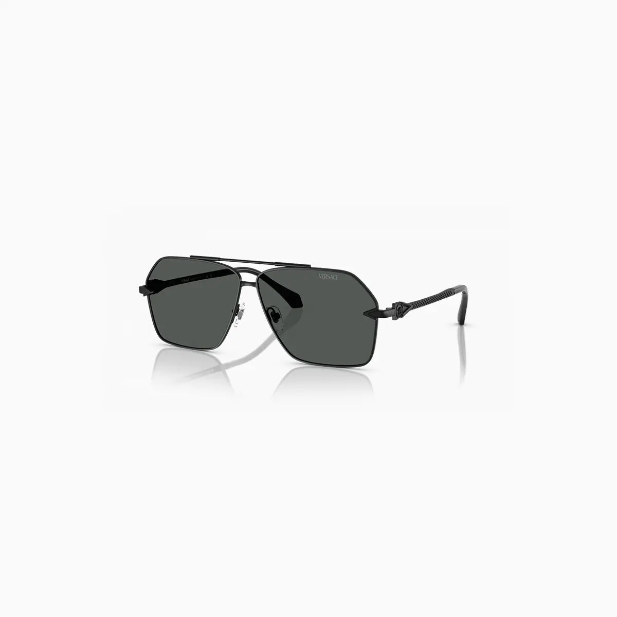 Men's Versace Metal Black Sunglasses