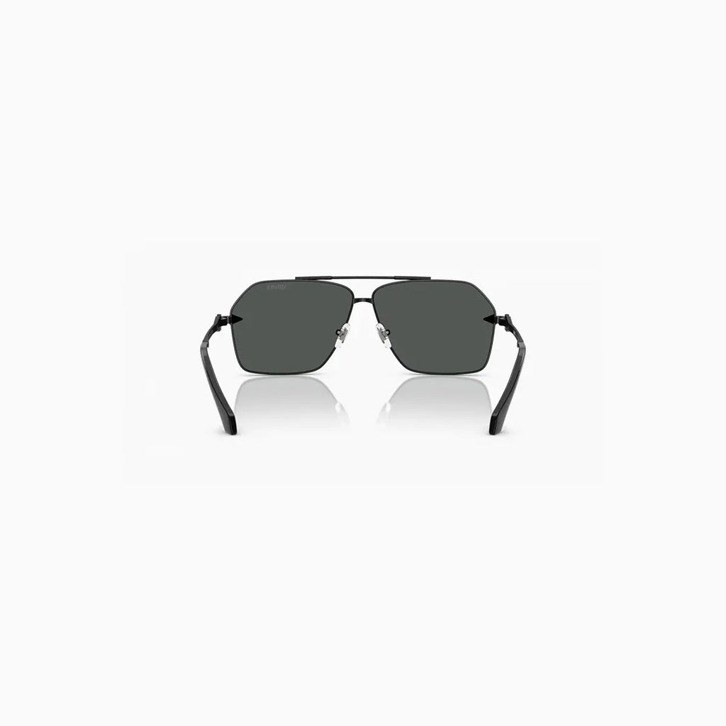 Lunettes de soleil Versace noires en métal pour homme
