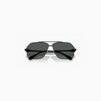 Lunettes de soleil Versace noires en métal pour homme