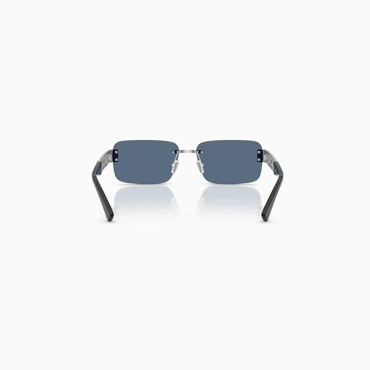 Men's Versace Silver Dark Blue Sunglass