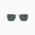 Lunettes de soleil Versace blanches et gris foncé pour homme