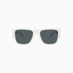 Lunettes de soleil Versace blanches et gris foncé pour homme