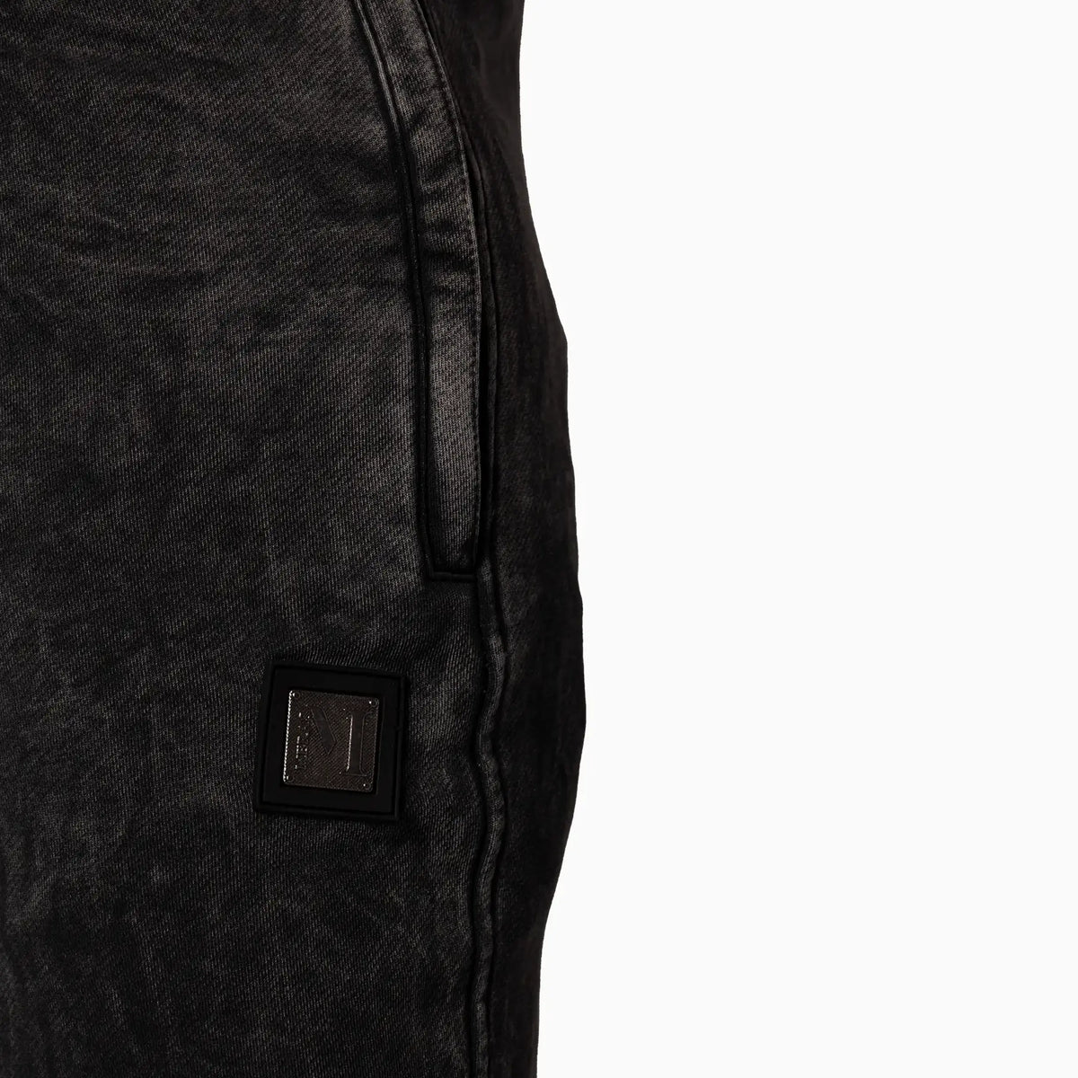 Men's Sportswear Washed Black Sweat Pant