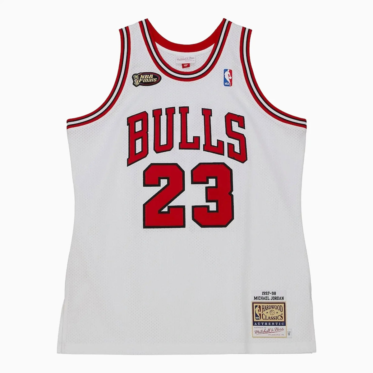 Authentic Michael Jordan Chicago Bulls White 1997-98 NBA Finals Home Jersey