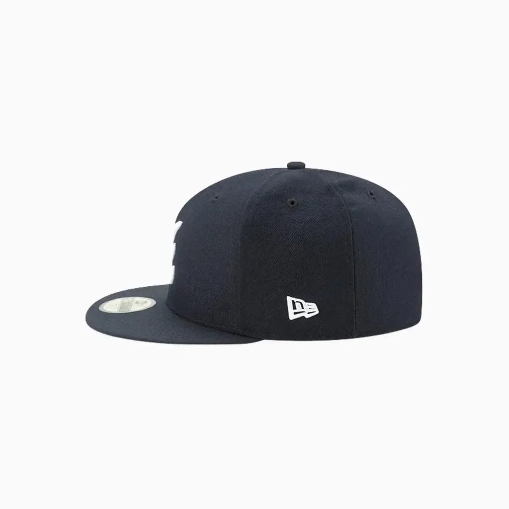 Casquette ajustée 59FIFTY de la collection authentique Road des Braves d'Atlanta MLB
