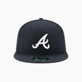 Casquette ajustée 59FIFTY de la collection authentique Road des Braves d'Atlanta MLB