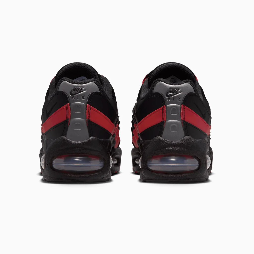 Kid's Air Max 95 'Black Team Crimson' Grade School
