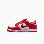 Kid's Dunk Low 'White University Red' Pre School
