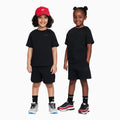 Conjunto de pantalones cortos de punto de 2 piezas de felpa técnica deportiva para niños