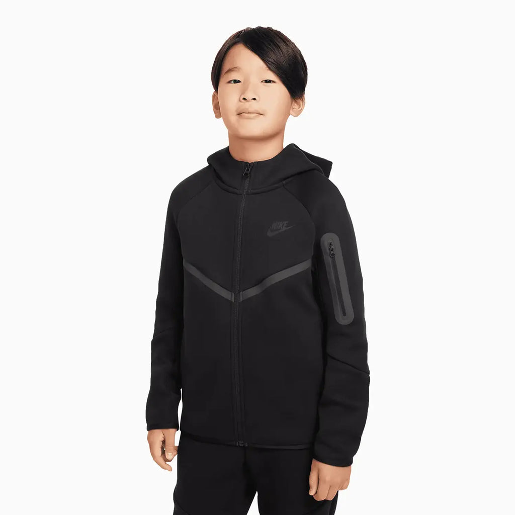 Sweat à capuche zippé en molleton technique pour enfant