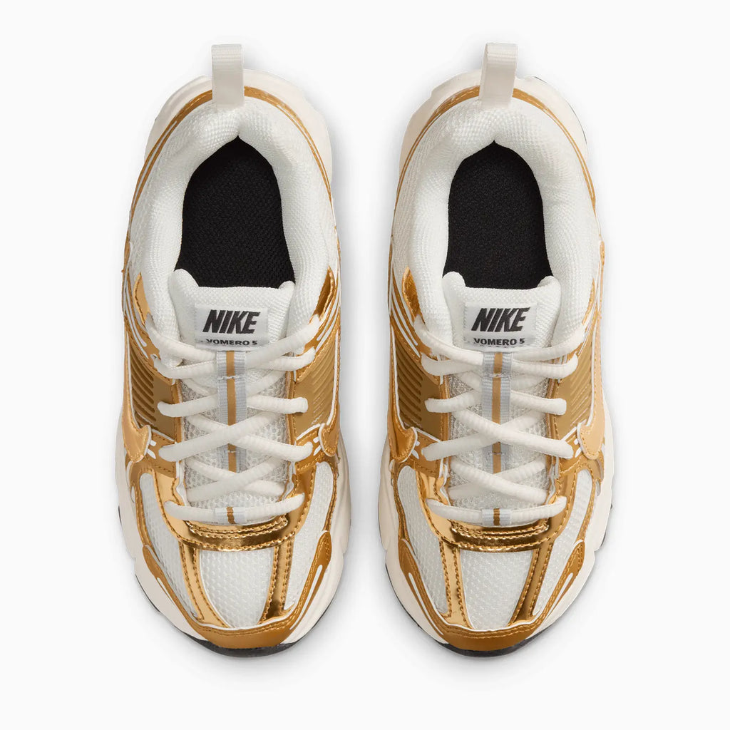 Chaussures Vomero 5 à lacets « Sail Metallic Gold » pour enfant en bas âge