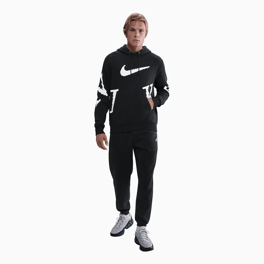 Sudadera con gorro de tejido Fleece Club de sportswear para hombre
