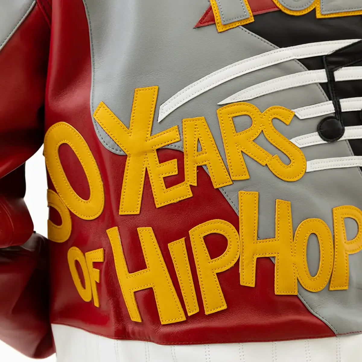 Chaqueta de cuero de los 50 años de Hip Hop para hombre