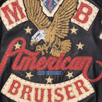 Blouson en cuir « Bruiser » pour homme