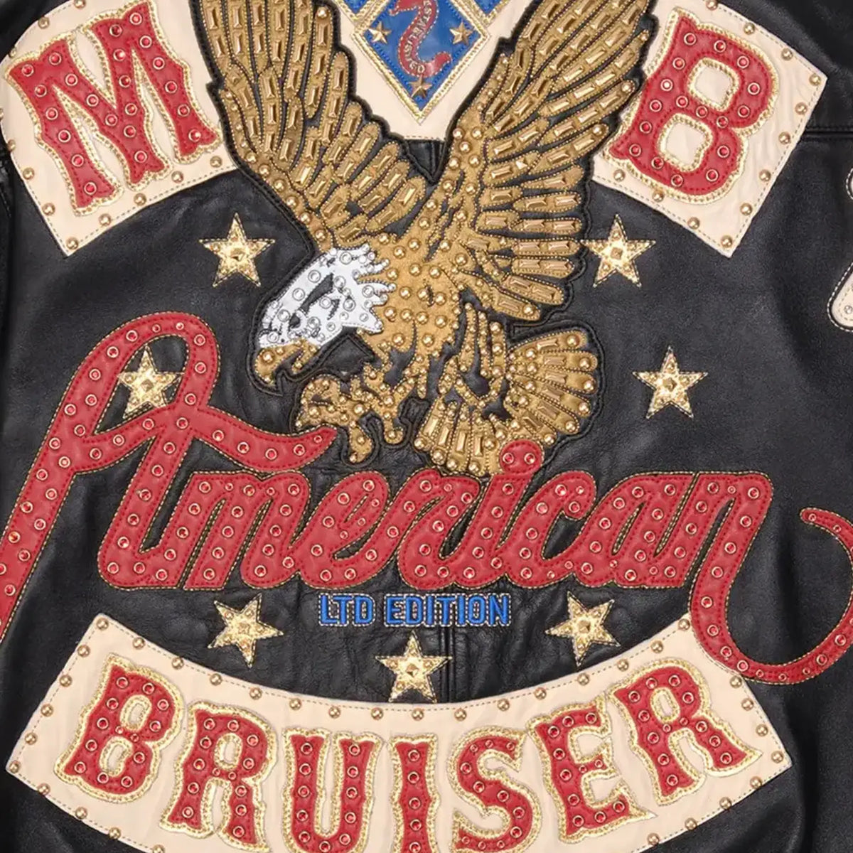 Blouson en cuir « Bruiser » pour homme
