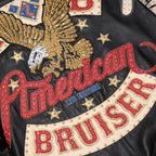 Blouson en cuir « Bruiser » pour homme