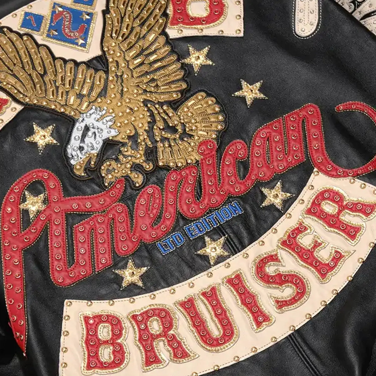 Blouson en cuir « Bruiser » pour homme