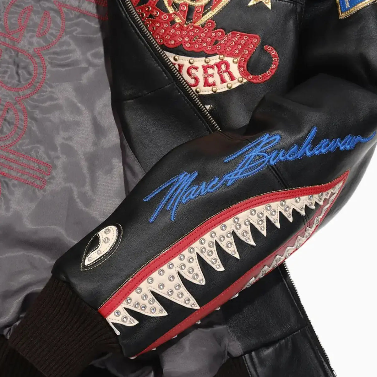 Chaqueta de cuero American Bruiser para hombre