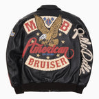 Blouson en cuir « Bruiser » pour homme