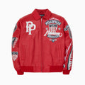 Chaqueta de cuero de felpa American Bruiser para hombre