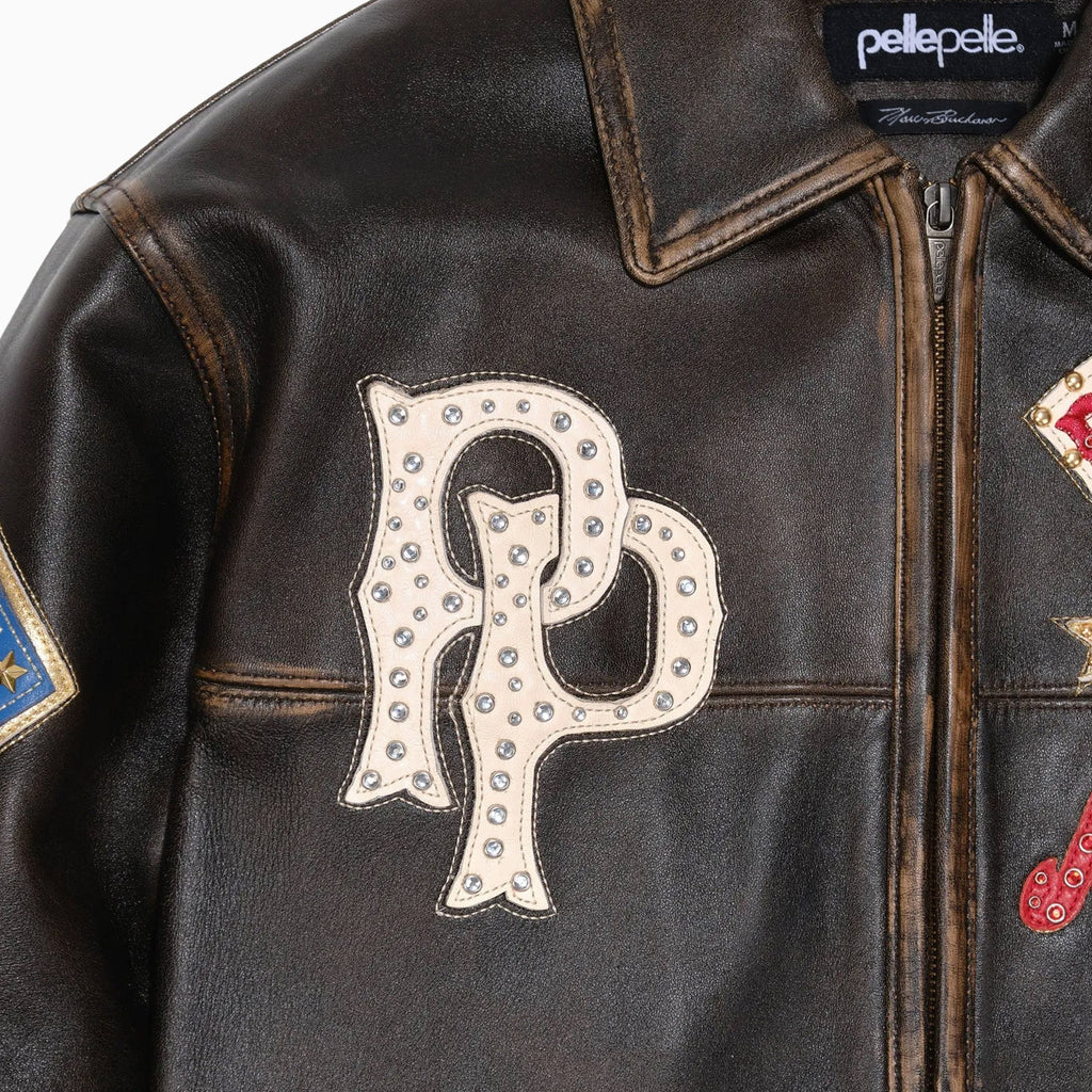 Men's American Bruiser Plush Leather Jacket