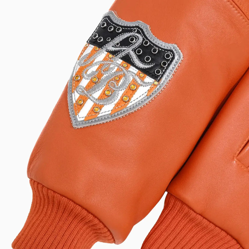 Chaqueta de cuero de felpa American Bruiser para hombre