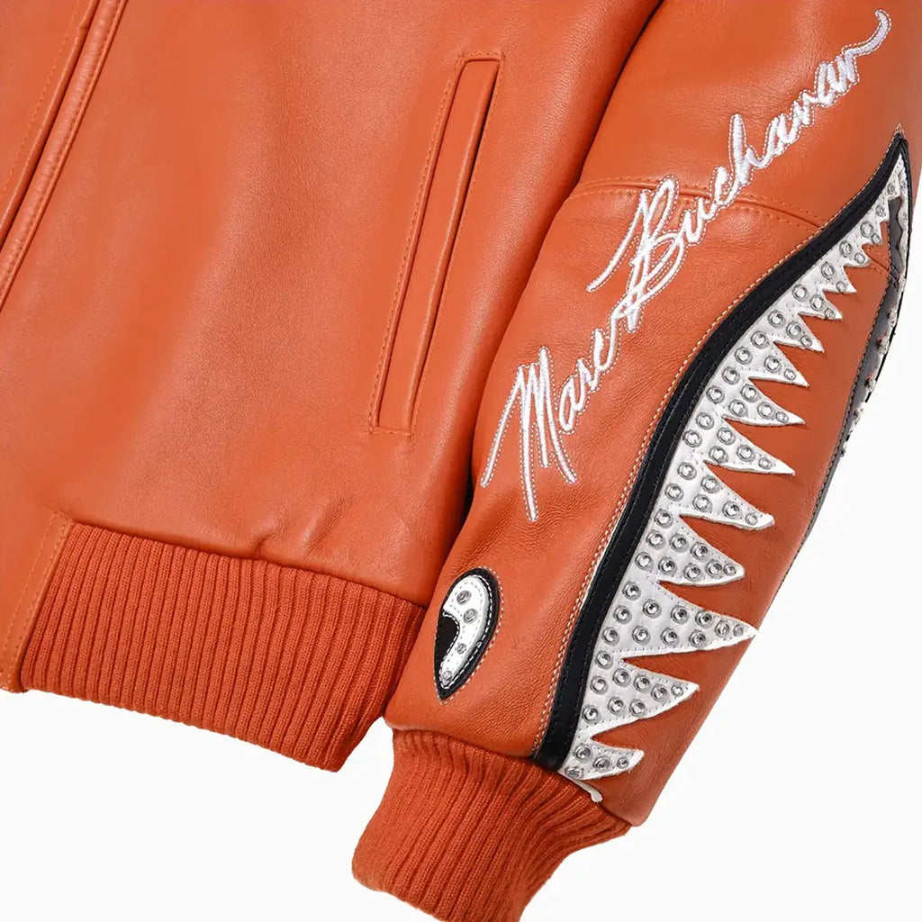 Chaqueta de cuero de felpa American Bruiser para hombre