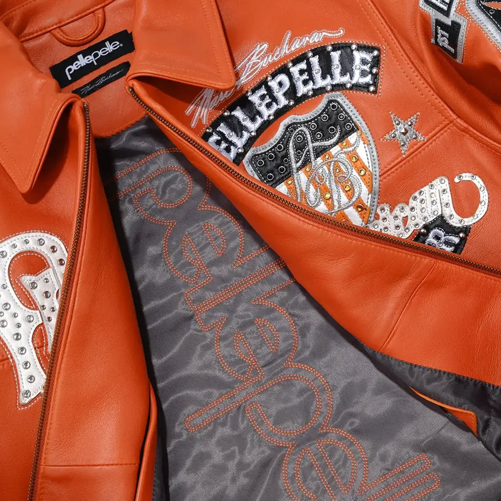 Chaqueta de cuero de felpa American Bruiser para hombre