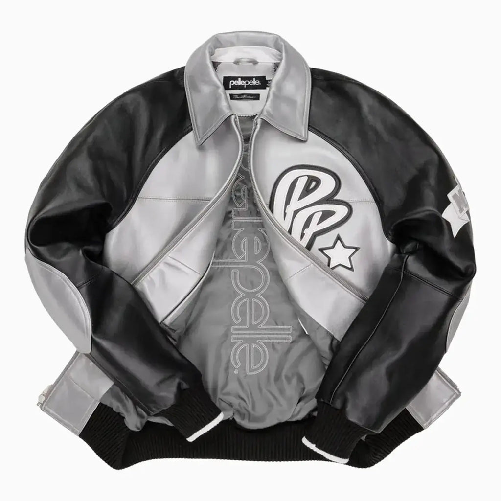 Chaqueta de cuero de felpa Classic Soda Club para hombre