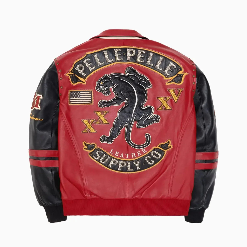 Chaqueta de cuero para hombre Panther