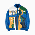 Chaqueta de cuero de felpa Picasso para hombre