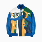 Chaqueta de cuero de felpa Picasso para hombre
