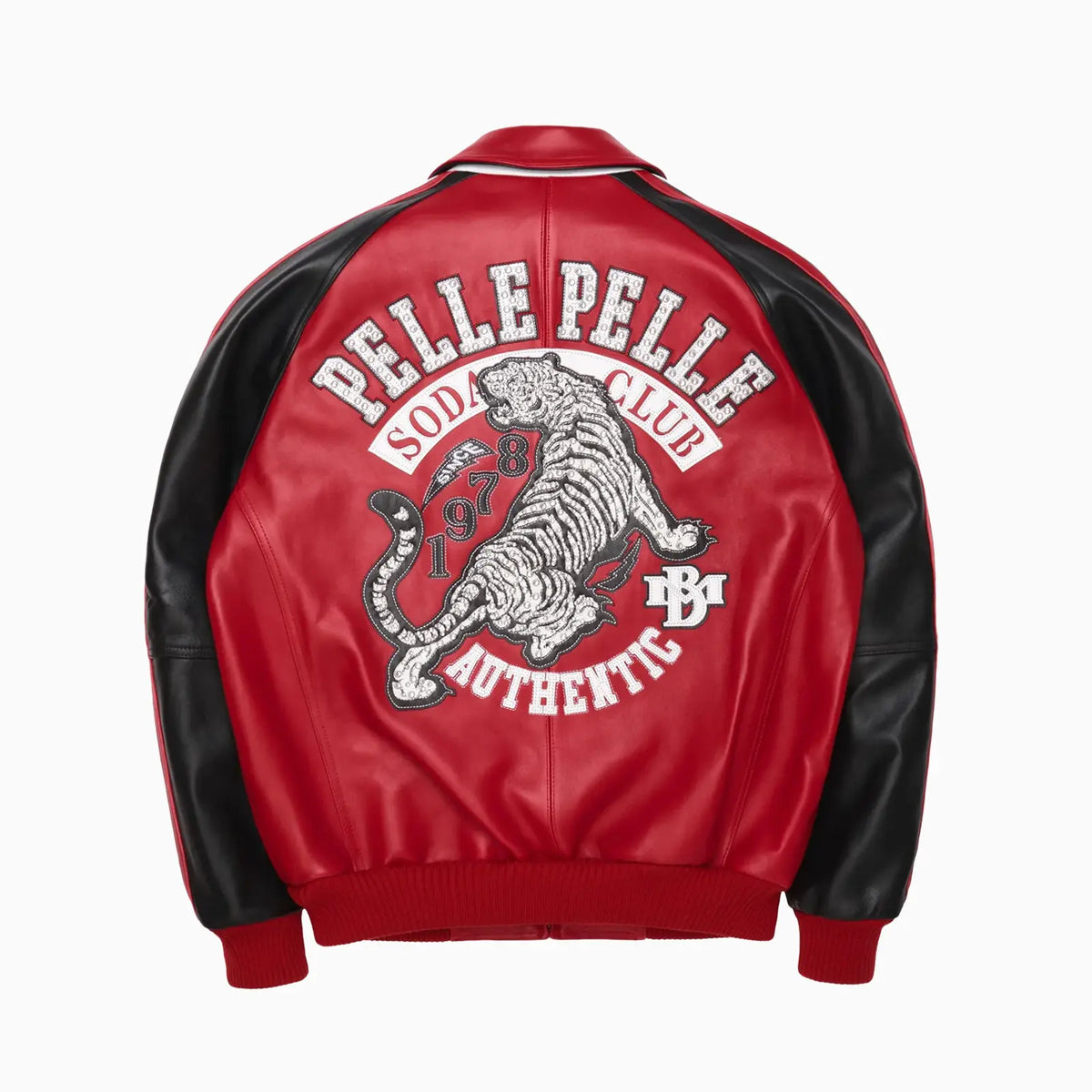 Chaqueta de cuero Tiger de Soda Club para hombre